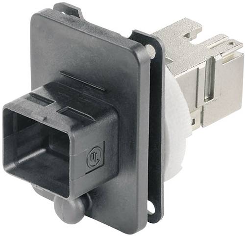 Telegärtner 100007419 RJ45-Flanschset Variante 4 100007419 Kupplung, Einbau Pole: 8P8C Schwarz 1St. von Telegärtner