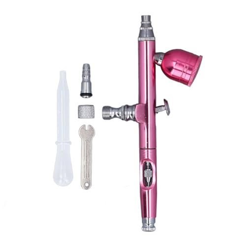 Telituny Airbrush Set Doppelhub, 0,3mm Düse Professionelle Sprühpistole mit Einstellknopf für Modellbau Makeup Kuchen Kunst Handwerk Telituny Airbrush Set Doppelhub, 0,3mm Düse Professionelle Sprühpistole mit Einstellknopf für Modellbau Makeup Kuchen Kunst Handwerk von Telituny