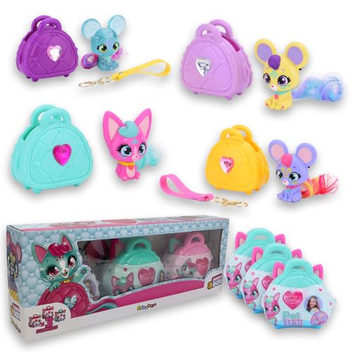 #sbabam Funny Box My Little Princess Pet in My Bag, Bunte Mädchenhandtasche mit Welpe, der zur Haarspange Wird, 3-teilig, Mädchentasche zum Befestigen am Rucksack – Spiele für Kinder +3 Jahre von #sbabam