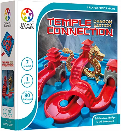 smart games - Temple Connection Dragon Edition, 1 Player Puzzle Game with 80 Challenges, 7+ Years von SmartGames