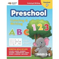 Jumbo ABC's & 123 Preschool Coloring Workbook: Ages 2 and up, Colors, Shapes, Numbers, Letters, Learn to Write the Alphabet (Essential Activity Book f von Mindfast Publishing