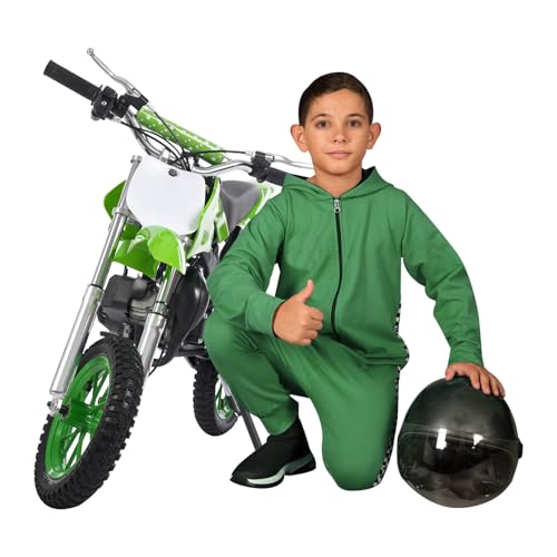 Kinder-Motorrad, Kinder Elektromotorrad, Elektromotorrad, 49CC Dirt Bike für Kinder ab 6-16Jahren Kindermotorrad (Grün) von Tenddya