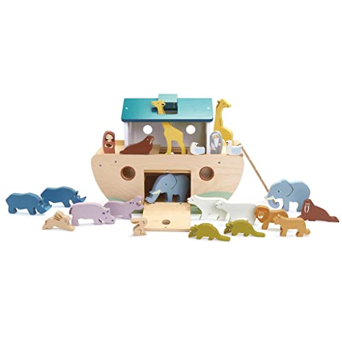 Tender Leaf Toys Arche Noah (Material Holz, Kinderspielzeug, fördert die Feinmotorik, Bunt) 7508306 von Tender Leaf Toys