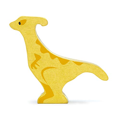 Tender Leaf Toys Dinosaurier Parasaurolophus aus Massivholz und Taschengeld Spielzeug für Kinder von Tender Leaf Toys