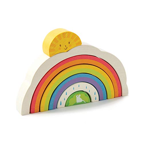 Tender Leaf Toys Regenbogen-Tunnel – Stapelspiel aus Holz, TL8339, Mehrfarbig, Kinder One Size von Tender Leaf Toys