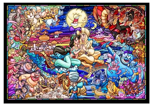 Tenyo 500-piece Jigsaw Puzzle Aladdin Story Stained Glass Tightly Series [Stained Art] (25x36cm) von Tenyo