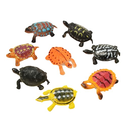 Teogneot 16 Pieces Turtle Figurines Mini Realistic Turtle Figures Educational Toy for Party Favour Bath Gift von Teogneot