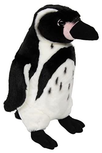 Teopet Humboldt-Pinguin-Kuscheltier ANNA 32 cm groß – Pinguin aus Plüsch – sehr weich - lebensecht - Realistisches Plüschtier Stofftier aus nachhaltigen Materialien - Geschenk für Babys und Kinder von Teopet