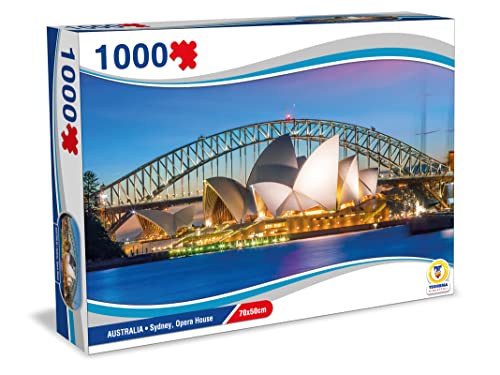 TEOREMA 67039 Australia Puzzle Sydney Opera House 1000 STÜCK 70X50 cm, Mehrfarbig von Teorema Giocattoli