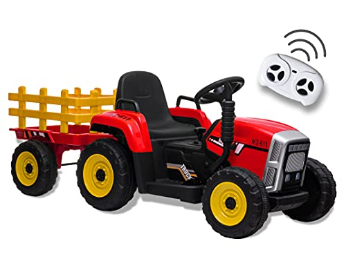 Teorema 66706 - Elektro-Traktor 12 V für Kinder mit Licht, Sound, Anhänger und Fernbedienung 2,4 GHz Teorema 66706 - Elektro-Traktor 12 V für Kinder mit Licht, Sound, Anhänger und Fernbedienung 2,4 GHz von Teorema Giocattoli