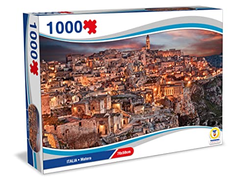 Teorema 67019 Puzzle Italia Matera 70X50 cm, Mehrfarbig von Teorema Giocattoli