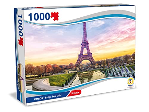 Teorema 67025 Puzzle Francia Paris Tour Eiffel 1000 STÜCK 70X50 cm, Mehrfarbig von Teorema Giocattoli