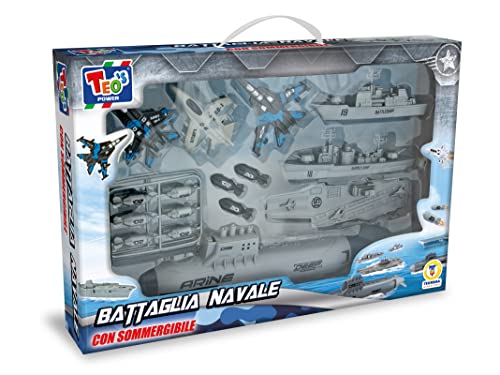 Teorema 67178 - Kinderspielzeug-Set mit Schlacht, Schiffen und Rückflugzeugen, mit Zubehör von Teorema Giocattoli