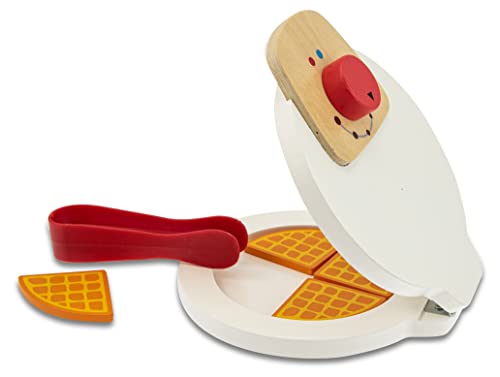 Teorema Giocattoli 40600 Waffelmaschinen aus Holz, Spielzeug für Kinder, mit Zubehör von Teorema Giocattoli