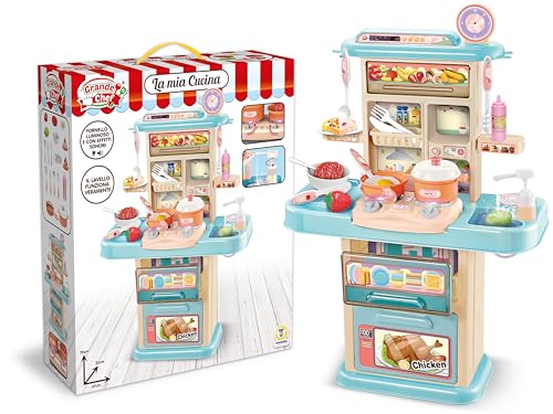 Teorema Giocattoli Teorema Kinderspielzeug, Herd mit Licht und Sound, wirklich funktionsfähig, mit Zubehör, Höhe 70 cm, Mehrfarbig Teorema Giocattoli Teorema Kinderspielzeug, Herd mit Licht und Sound, wirklich funktionsfähig, mit Zubehör, Höhe 70 cm, Mehrfarbig von Teorema Giocattoli