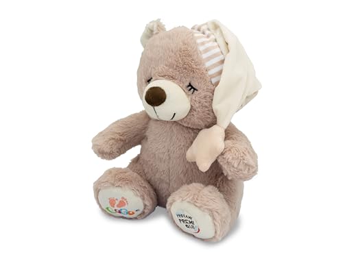 Teorema - Teddybär mit Wiegenlieder, 30 cm, Bär mit Licht, Musik und Bauchbewegung Teorema - Teddybär mit Wiegenlieder, 30 cm, Bär mit Licht, Musik und Bauchbewegung von Teorema Giocattoli