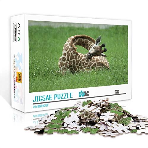 Mini-Puzzle für Erwachsene 1000 Teile Giraffen-Puzzle Erwachsene und Kinder (Papppuzzle 38x26 cm) Puzzles für Erwachsene und Kinder von Teqoasiy