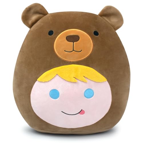 Terbaik 30cm Braunbär-Plüsch, Bär gefülltes Squishy-Tier-Plüsch-Wurfkissen, Dekoration, Kawaii-Plüschtiere, Geschenke für Mädchen und Jungen von Terbaik