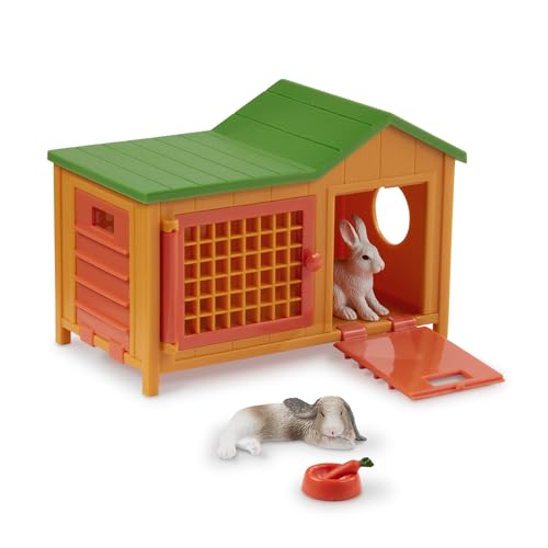 Terra Hasenstall 5-teilig Spielzeug Set – 2 Hasen, großer Stall, Karotte und Futternapf – Tierfiguren und Zubehör Spielzeug für Kinder ab 3 Jahren Terra Hasenstall 5-teilig Spielzeug Set – 2 Hasen, großer Stall, Karotte und Futternapf – Tierfiguren und Zubehör Spielzeug für Kinder ab 3 Jahren von Terra by Battat