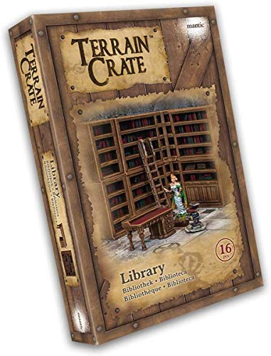 Mantic TerrainCrate: Library – Fantasy RPG Scenery – 16 Kunststoffteile – ab 3 Jahren von mantic