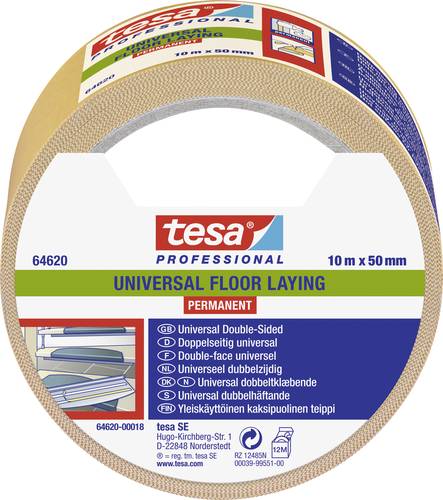 Tesa UNIVERSAL PERMANENT 64620-00018-11 Verlegeband tesa® Professional Weiß (L x B) 10m x 50mm 1St. von Tesa