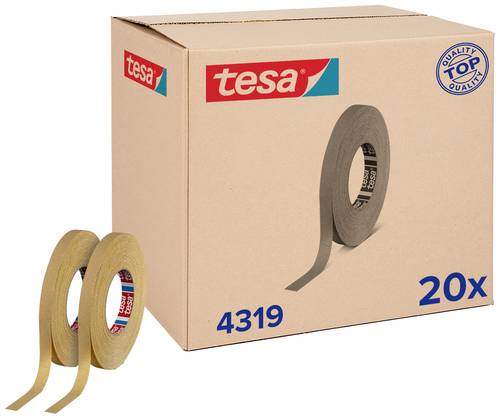 Tesa tesakrepp 4319 für Kurven 04319-00005-00 Kreppband tesakrepp® Hellbraun (L x B) 50m x 15mm 20 von Tesa