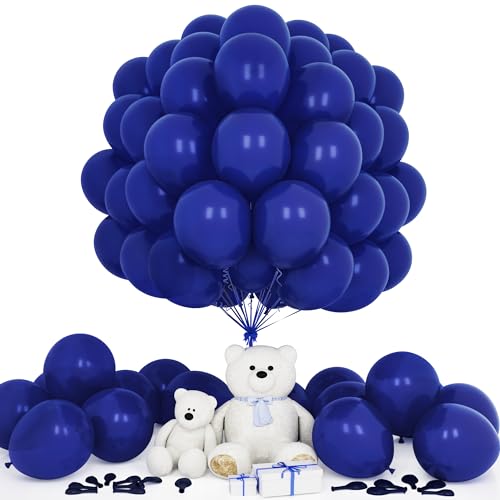 Teselife Luftballons Marineblaue, 50 Stück 12 Zoll Matt Navy Blau Nachtblau Ballons Girlande Männer Junge Kinder Geburtstag Hochzeit Jahrestag Verlobung Valentinstag Baby Shower Brautparty Dekoration von Teselife