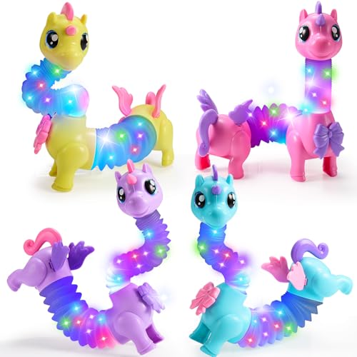 Tesoyzii Mitgebsel Kindergeburtstag, Einhorn Spielzeug Geschenk Mädchen 2 3 4 5 6 7 8 Jahre Mädchen Give Aways Gastgeschenke Fidget Toys Sensorik Kinderspielzeug ab 2 3 4 Jahre Mädchen von Tesoyzii