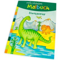 Dino-Malbuch, Dinosaurier-Ausmalbilder für kleine Kinder, 32 S. von Tessloff Medienvertrieb GmbH &