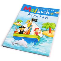 Piraten-Malbuch 32 Seiten, große Ausmalbilder, Piratenschiff ausmalen von Tessloff Medienvertrieb GmbH &