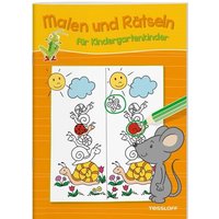 TESSLOFF 378864067 Malen und Rätseln für Kindergartenkinder (Orange) von Tessloff