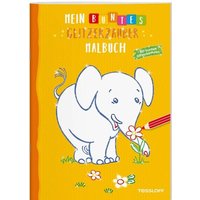 TESSLOFF 378864072 Mein buntes Glitzerzauber-Malbuch (Elefant/gelb) von Tessloff