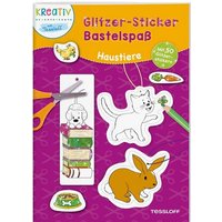 TESSLOFF 378864160 Glitzer-Sticker Bastelspaß Haustiere von Tessloff