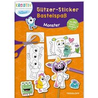 TESSLOFF 378864431 Glitzer-Sticker Bastelspaß. Monster von Tessloff