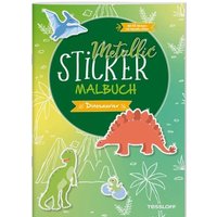 TESSLOFF 378864456 Metallic-Sticker Malbuch Dinosaurier von Tessloff