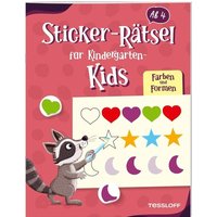 TESSLOFF 378864520 Sticker-Rätsel für Kindergarten-Kids Farben und Formen von Tessloff