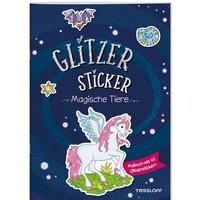 TESSLOFF 378864533 Glitzer-Sticker Malbuch Magische Tiere von Tessloff