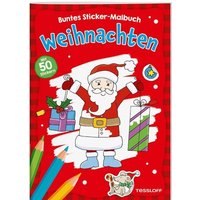 TESSLOFF 378864567 Weihnachten. Buntes Sticker-Malbuch von Tessloff