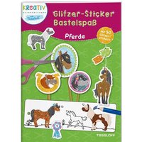 TESSLOFF 378864568 Glitzer-Sticker Bastelspaß Pferde von Tessloff