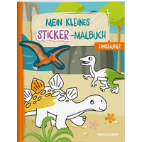 TESSLOFF 378864683 Mein kleines Sticker-Malbuch. Dinosaurier von Tessloff