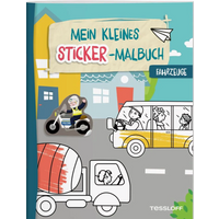 TESSLOFF 378864684 Mein kleines Sticker-Malbuch. Fahrzeuge von Tessloff