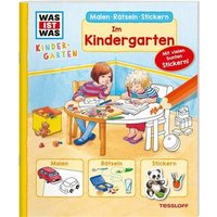 TESSLOFF 978-3-7886-2141-4 WIW Kindergarten. Malen Rätseln Stickern. Im Kindergarten von Tessloff