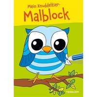 TESSLOFF 978-3-7886-4037-8 Mein Knuddeltier-Malblock (Eule) von Tessloff