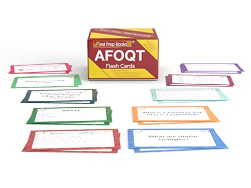 AFOQT Flash Cards 2023-2024: AFOQT Test Prep and Study Guide Flashcards with Practice Test Questions [Includes Leitner Method Review] von Test Prep Books