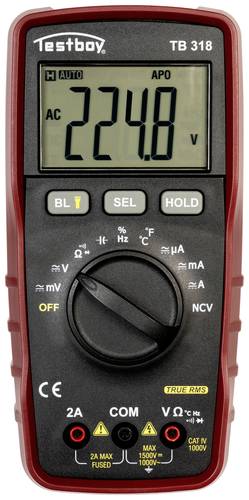 Testboy TB 318 Hand-Multimeter digital CAT IV 1000V von Testboy