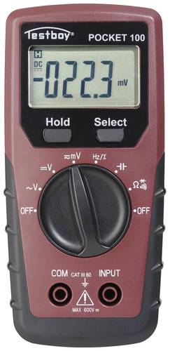 Testboy TB Pocket 100 Hand-Multimeter digital CAT III 600V Anzeige (Counts): 4000 von Testboy