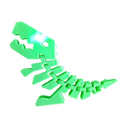 Dinosaurier-Modellspielzeug, kleines Dinosaurierspielzeug für Kinder | Flexible Gelenke Dino Figur Dekoration | Eingebauter Schaltkreis und LED-Licht-Entspannungsspielzeug für Kinder mit flexiblen Gel von Tewzafiya