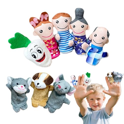 Fingerpuppen-Set Für Geschichtenzeit - 8 Stück Geschichtenerzählen Fingerpuppen Tiere,Interaktives Lernspielzeug Für Rollenspiel Und Reiseunterhaltung Fingerpuppen-Set Für Geschichtenzeit - 8 Stück Geschichtenerzählen Fingerpuppen Tiere,Interaktives Lernspielzeug Für Rollenspiel Und Reiseunterhaltung von Tewzafiya