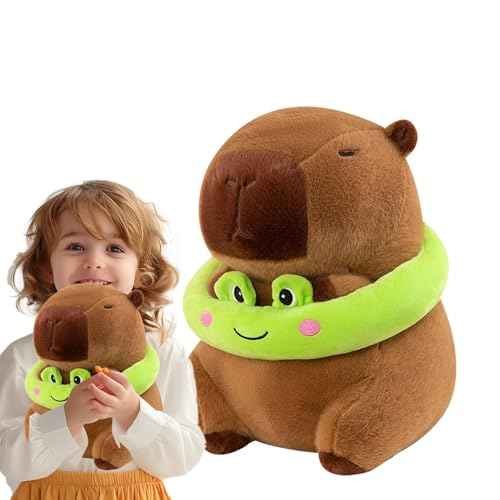 Gefüllte Capybara, Capybara Stuffed Animal | Niedliche Capybara Puppentier Plüsch - Lustige Plüschpuppen -Home -Dekoration, 33 cm/13 -Zoll -Home -Dekoration für Sofa Bett von Tewzafiya