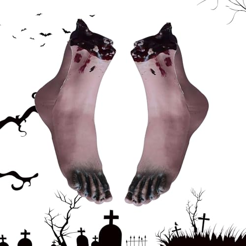 Halloween Fake Füße, Fake Arm | Halloween Hände Leiche Requisite Spukhaus Dekorationen | Halloween-Requisiten, gruselige Halloween-Dekorationen für Wände, Türen, Fenster von Tewzafiya